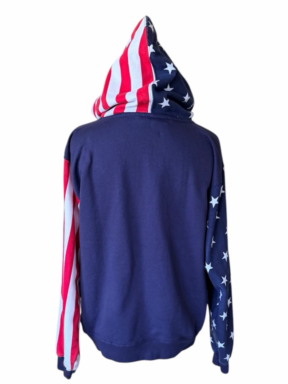 ESY SURF CO Patriotic American Flag Stars and Stripes Hoodie - Picture 3 of 4